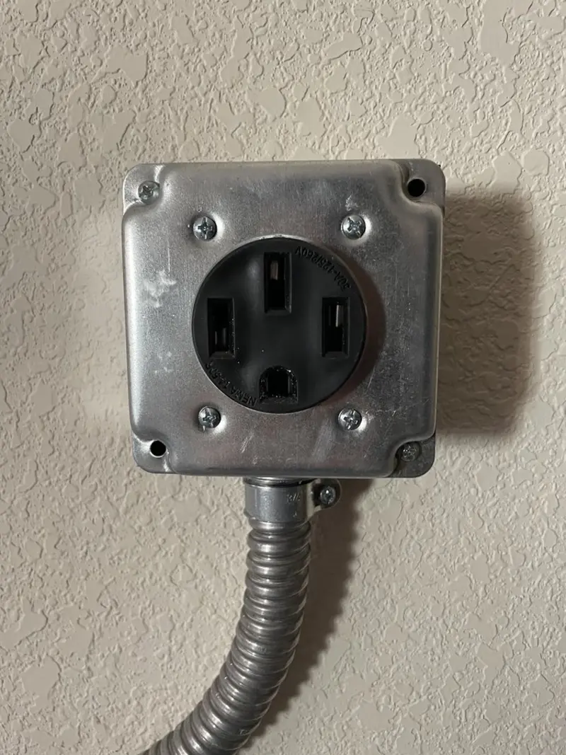 NEMA 14-50 outlet installed for Electrical Panel Upgrade in Marietta